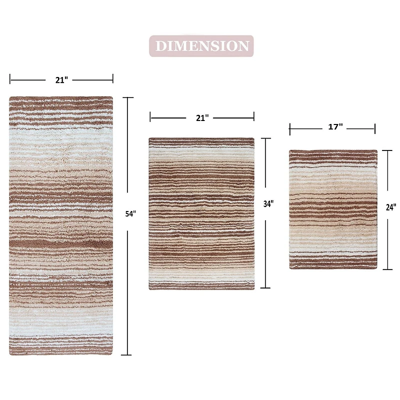 Home Weavers Inc Gradiation Quick Dry Bath Rug