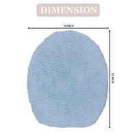 Home Weavers Inc Double Ruffle Toilet Lid Cover