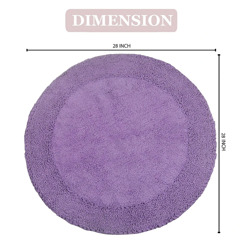 Home Weavers Inc Double Ruffle Quick Dry Bath Rug