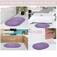 Home Weavers Inc Double Ruffle Quick Dry Bath Rug