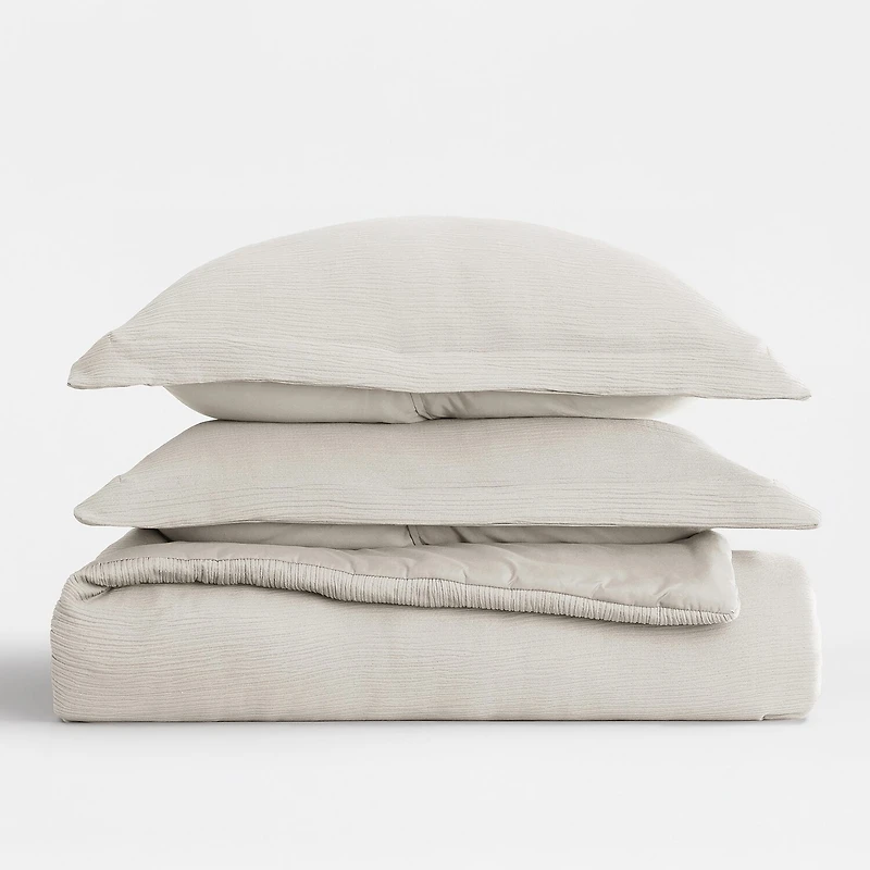 Casual Comfort Textured Cloud Gauze Down Lightweight Comforter Set