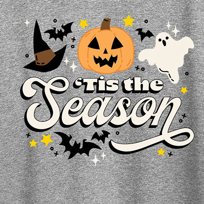 Tis The Season Fall Womens Crew Neck Short Sleeve Regular Fit Graphic T-Shirt