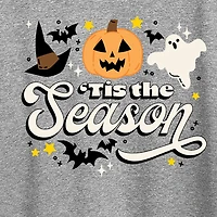 Tis The Season Fall Womens Crew Neck Short Sleeve Regular Fit Graphic T-Shirt