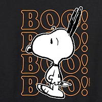 Snoopy Boo Halloween Womens Round Neck Long Sleeve Regular Fit Graphic T-Shirt