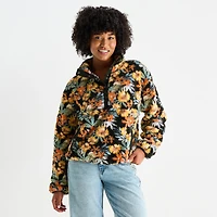 Hurley Womens Juniors Long Sleeve Quarter-Zip Pullover