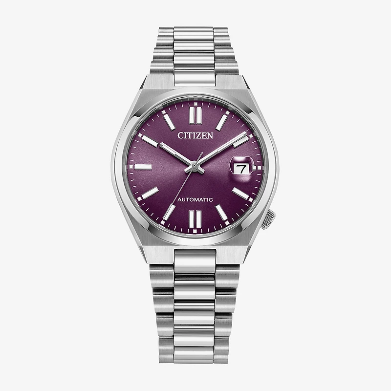 Citizen Tsuyosa Mens Automatic Silver Tone Stainless Steel Bracelet Watch Nj0200-50w