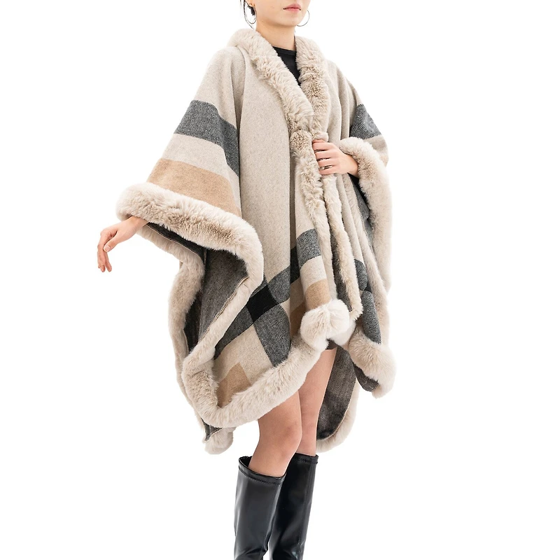 Karla Hanson Savannah Ruana Womens Poncho