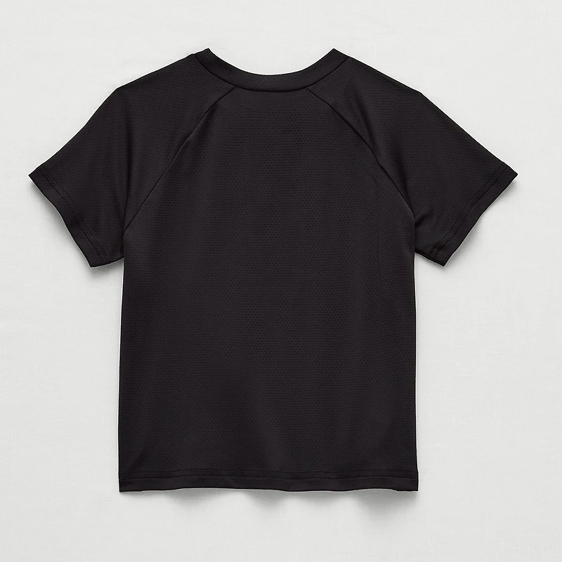 Okie Dokie Active Mesh Toddler & Little Boys Round Neck Short Sleeve Relaxed Fit Graphic T-Shirt