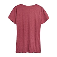 Snoopy Dog Mom Womens Crew Neck Short Sleeve Regular Fit Graphic T-Shirt