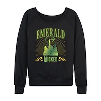 Wicked Emerald City Womens Round Neck Long Sleeve Regular Fit Graphic T-Shirt