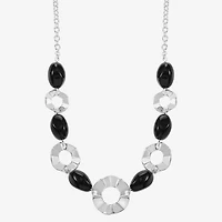 Mixit Silver Tone Womens 17 Inch Collar Necklace