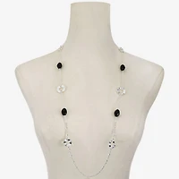 Mixit Silver Tone Womens 36 Inch Strand Necklace