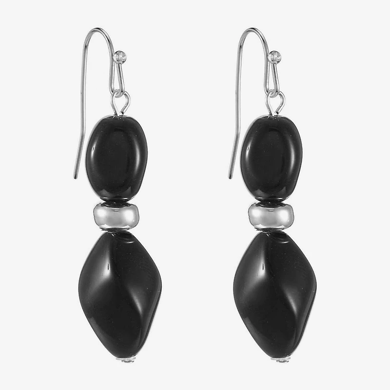 Mixit Silver Tone Womens Drop Earrings