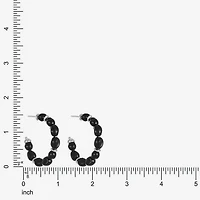 Mixit Silver Tone Womens 42mm Hypoallergenic Hoop Earrings