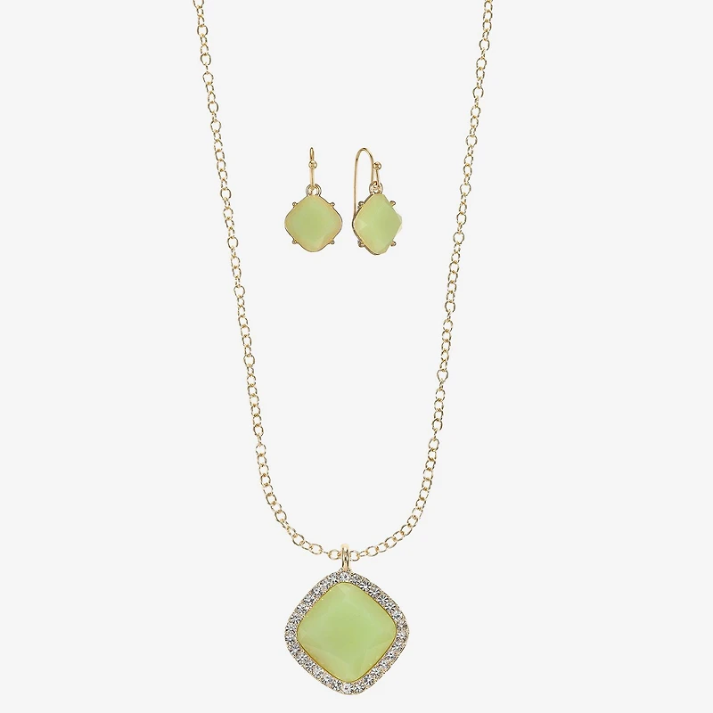 Liz Claiborne Womens Glass 2-pc. Jewelry Set