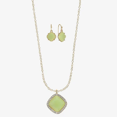 Liz Claiborne Womens Glass 2-pc. Jewelry Set