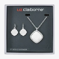 Liz Claiborne Womens Glass 2-pc. Jewelry Set