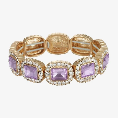 Monet Jewelry Womens Glass Stretch Bracelet