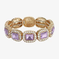 Monet Jewelry Womens Glass Stretch Bracelet