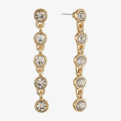 Liz Claiborne Womens Glass Hypoallergenic Drop Earrings