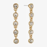 Liz Claiborne Womens Glass Hypoallergenic Drop Earrings