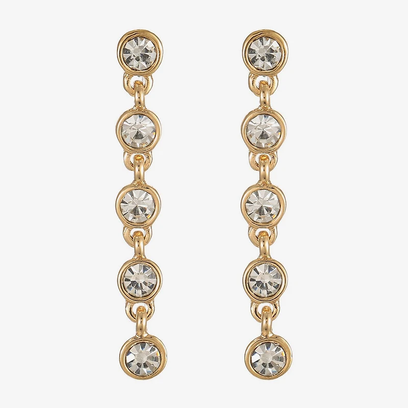 Liz Claiborne Womens Glass Hypoallergenic Drop Earrings