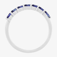 Limited Quantities! Womens Lab Created Blue Sapphire 10K Gold Band
