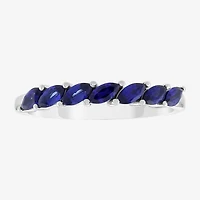 Limited Quantities! Womens Lab Created Blue Sapphire 10K Gold Band