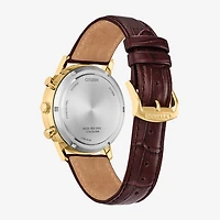 Citizen Classic Mens Brown Leather Strap Watch Ca4632-07e