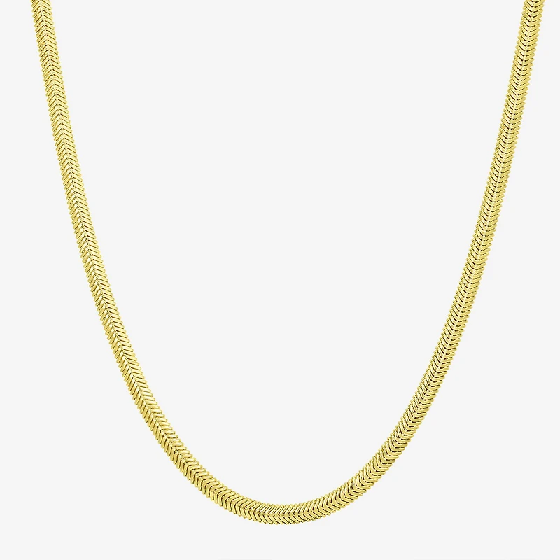 Womens 14K Gold 18 Inch Snake Chain Necklace
