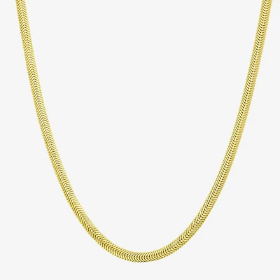 Womens 14K Gold 18 Inch Snake Chain Necklace