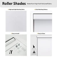 Dover Easy Rise Energy Saving Cordless Room Darkening Roller Shade