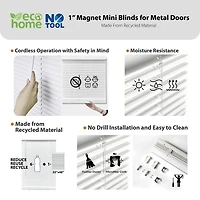 Eco Estates Magnetic 1" Room Darkening Cordless Mini Blind