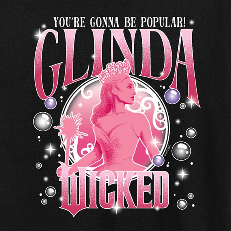 Wicked Glinda Popular Womens Crew Neck Short Sleeve Regular Fit Graphic T-Shirt