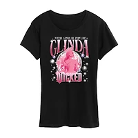 Wicked Glinda Popular Womens Crew Neck Short Sleeve Regular Fit Graphic T-Shirt