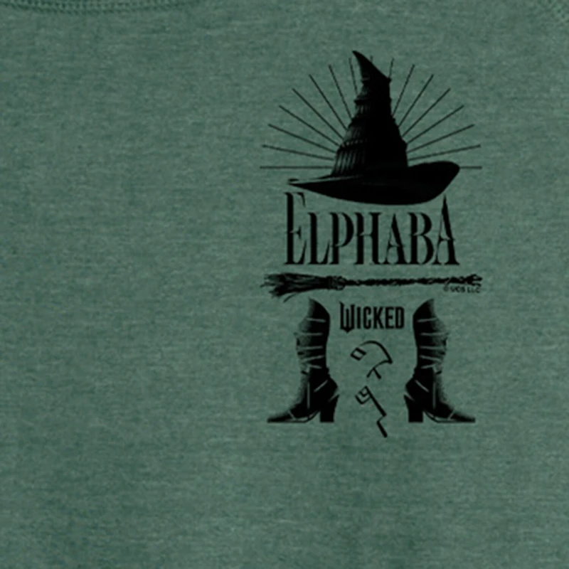 Wicked Elphaba Womens Round Neck Long Sleeve Regular Fit Graphic T-Shirt