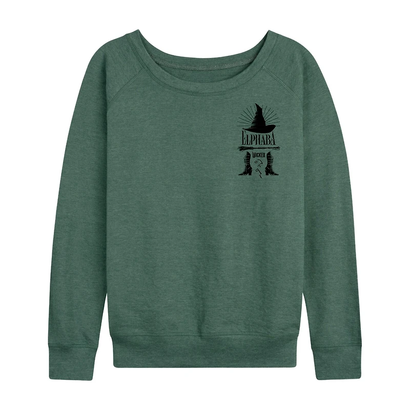 Wicked Elphaba Womens Round Neck Long Sleeve Regular Fit Graphic T-Shirt
