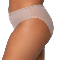 Curvy Couture Sheer Mesh High Cut Brief
