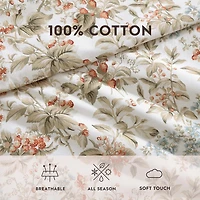 Laura Ashley Bramble Floral Midweight Reversible Comforter Set