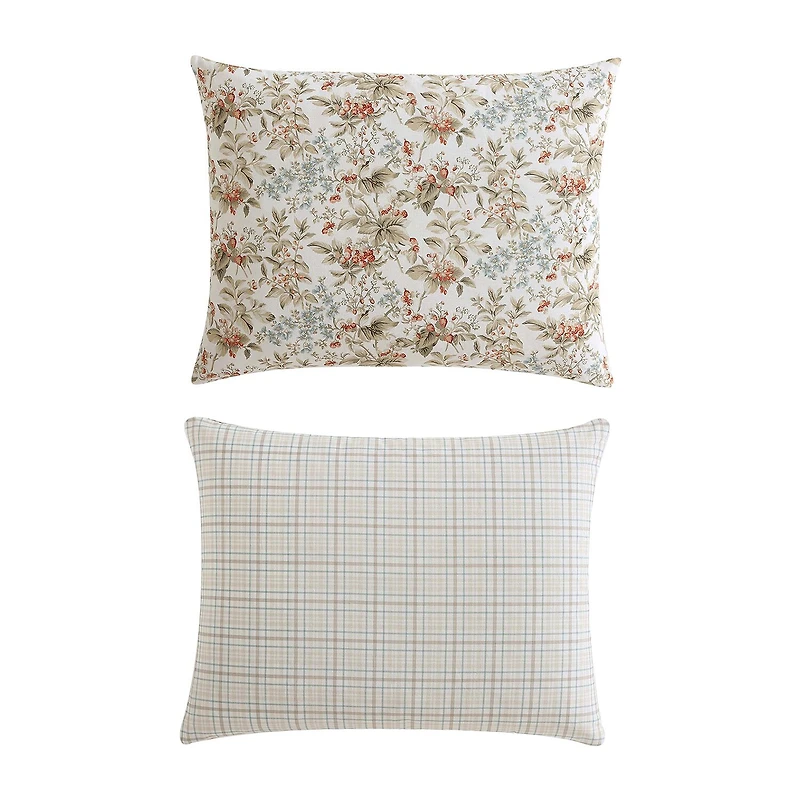 Laura Ashley Bramble Floral Midweight Reversible Comforter Set