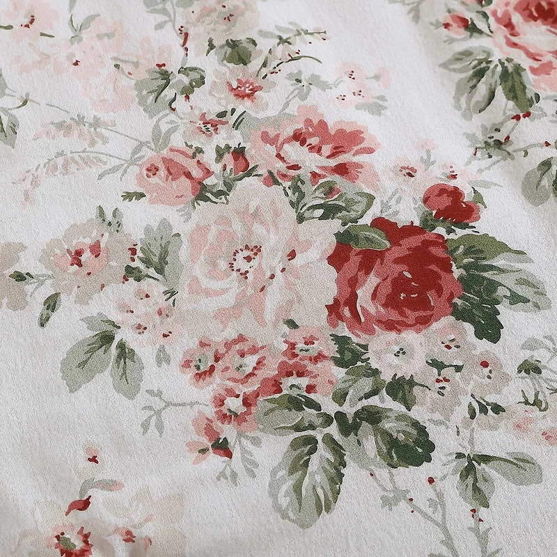 Laura Ashley Ashfield Cotton Flannel Midweight Reversible Comforter Set