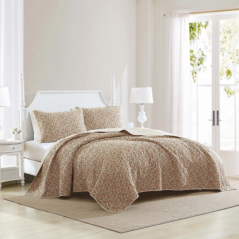 Laura Ashley Loveston Reversible REVERSIBLE Quilt Set