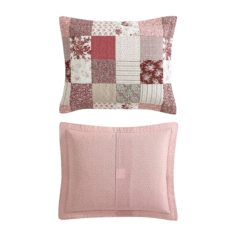 Laura Ashley Celi Patchwork Reversible Quilt Set