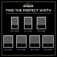 Eclipse Lane Cordless Room Darkening Roman Shade