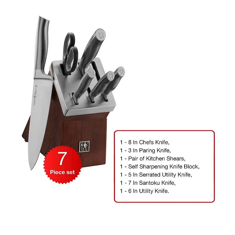 Henckels Graphite 7-Pc. Self Sharpening Knife Block Set