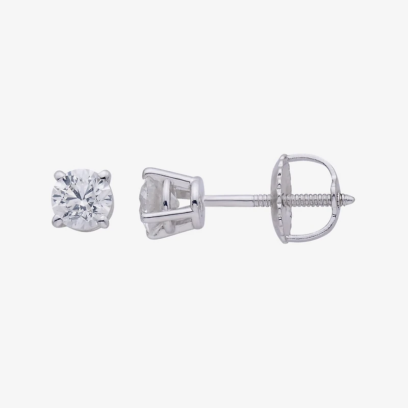 Premier Collection 1/2 CT. T.W. Round Natural Diamond Stud Earrings