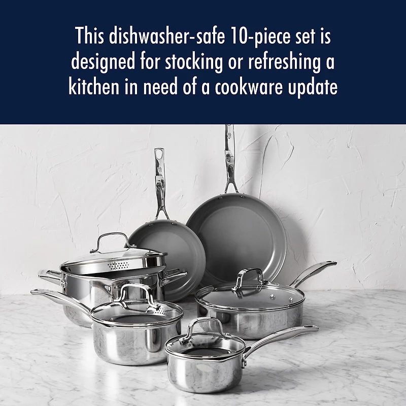 Henckels Stainless Steel 10-pc. Cookware Set