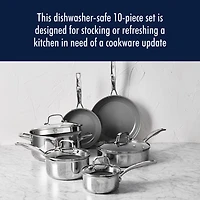 Henckels Stainless Steel 10-pc. Cookware Set