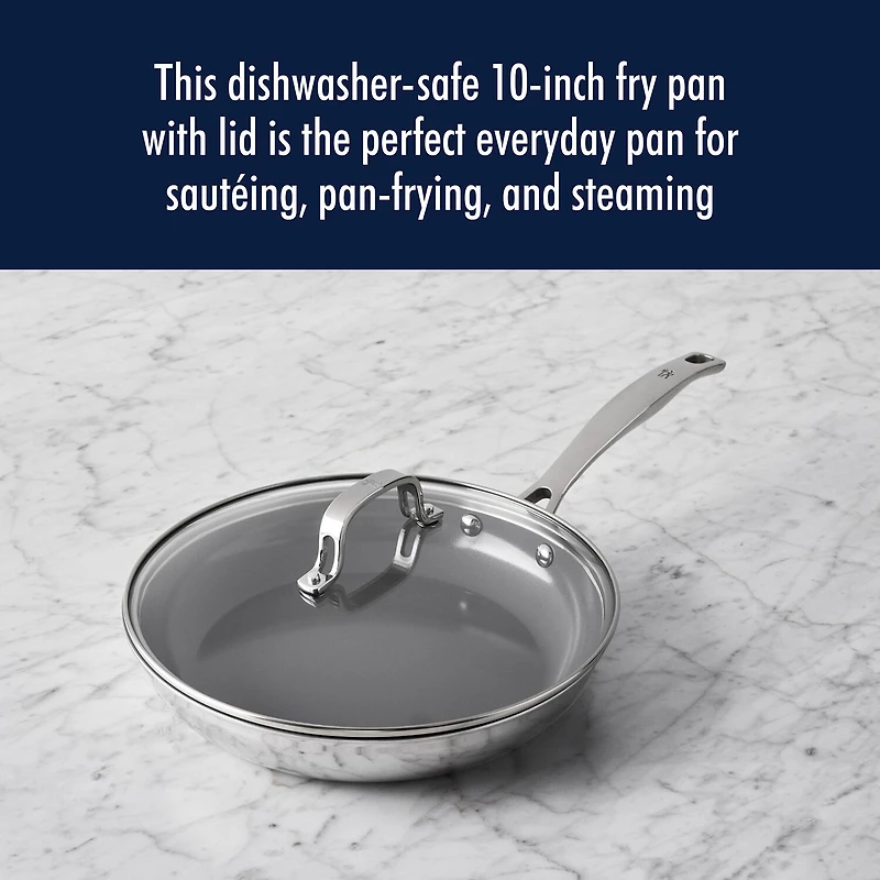 Henckels Stainless Steel 10" Frying Pan with Lid