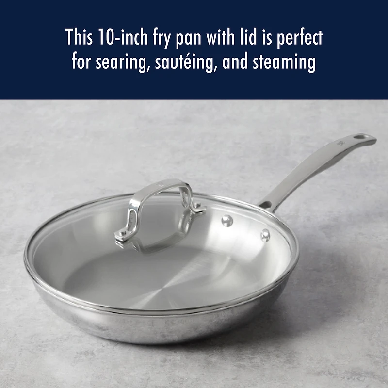Henckels Stainless Steel 10" Frying Pan with Lid
